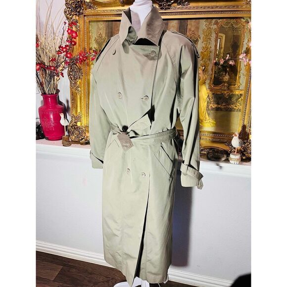 Vintage J Gallery Trench coat Size 7/8 - Picture 1 of 10